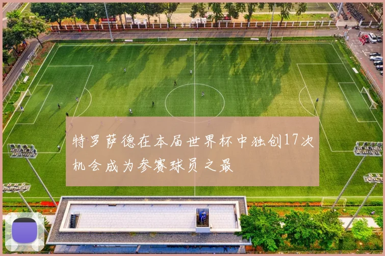 特罗萨德在本届世界杯中独创17次机会成为参赛球员之最